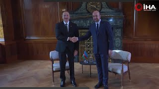 Aliyev, Prag'da AB Konseyi Başkanı Michel İle Görüştü