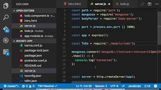 Mean ( MongoDB, Express, Angular & Node.js ) Socket.IO app - Section Three (Node Express & Mongoose)