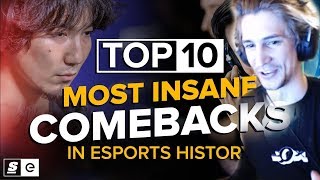 xQc Reacts to The Top 10 Impossible Comebacks in Esports History | xQcOW