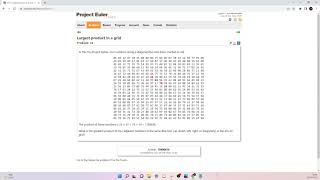 Project Euler 11 | Largest product in a grid | Python