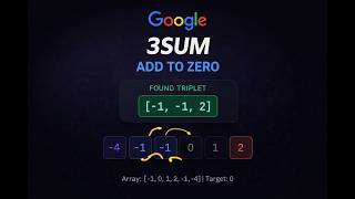 3Sum - Two Pointer Trick That Cracked Google Interview | LeetCode 15 | AI/ML Interview Prep