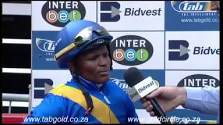 20171213 Greyville Race 5 won by STORM RULER