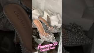 Forever 21 crystal heels