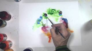 Speed Painting: Animal art using acrylic and india inks on yupo paper