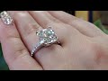 tiffany u0026 co 5.40 ct platinum novo cushion cut diamond engagement ring 5.16 g vvs1 rtl $470k