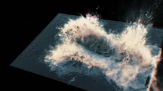 4K Test whale jump Houdini water fluid fx simulation #arnoldrender