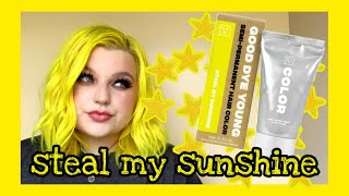 First Impression Steal My Sunshine Good Dye Young Review | Dying Hair Yellow Tutorial