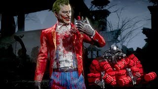 Mortal Kombat 11 Joker Blows Up Endoskeleton Terminator Victory Pose MK11 Gameplay