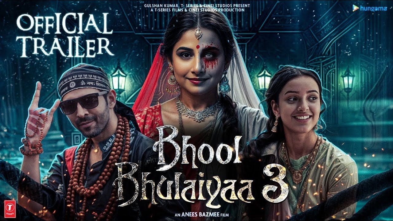 Bhool Bhulaiyaa 3 | Official Trailer | Kartik Aryan | Tripti Dimri ...