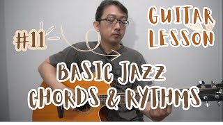 How to play jazz chord & rhythms using acoustic guitar