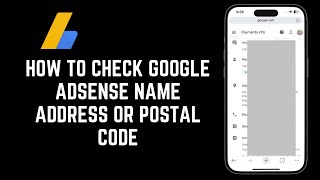 How To Check Google Adsense Name Address Or Postal Code
