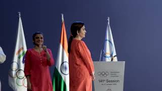 IOC Member Mrs. Nita Ambani and team prepare for the 141st session of the IOC