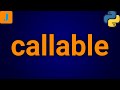 Python callable