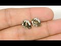 loose natural gray brown diamond pear shape pair 6.01ctw np708 01