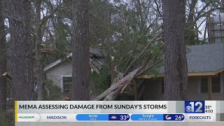 MEMA assesses damage from Sunday's storms