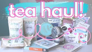 TEA HAUL - unboxing Dessert by Deb, new tea companies, candy and books!