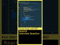 Top ReactJS Interview Questions You NEED to Know! | ReactJS Tutorial For Beginners #shorts