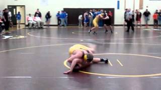 DAVID WOLBERS WRESTLING BREAKS ANKLE AFTER MOHAWK