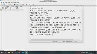 Apache Open Office (Database) Using SQL.