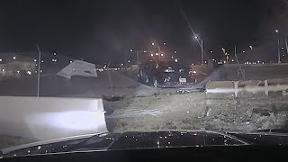 VIDEO | Suspects crash into Tinker Air Force Base fence after stealing car in Oklahoma City