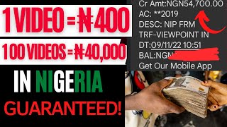 [I Got Paid N54,700 Today] How To Make Money in Nigeria Watching Videos