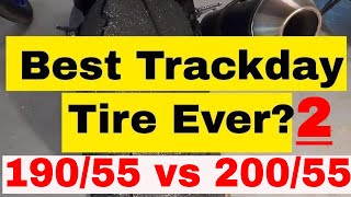 REVIEW PIRELLI TD 190/55 vs 200/55 BEST TRACK DAY TIRE PERIOD! BIG BIKE ZX10R