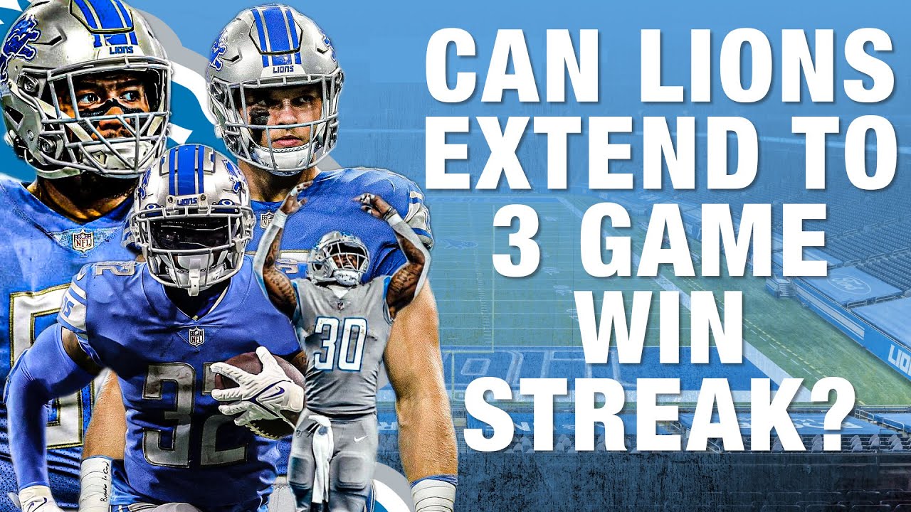 Can The Lions EXTEND To A 3 GAME WIN STREAK? - YouTube