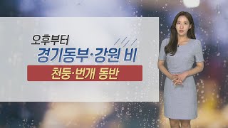 [날씨] 한낮 30도 안팎…경기동부·강원 요란한 비 / 연합뉴스TV (YonhapnewsTV)