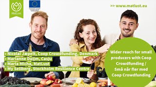 Wider reach for small producers with Coop Crowdfunding / Små når fler med Coop Crowdfunding