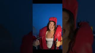 "This girl's reaction on the slingshot ride is priceless! Would YOU survive this?t#slingshotride #us