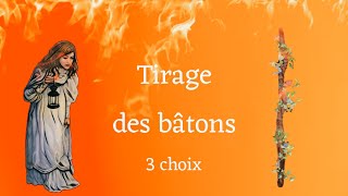 Tirage des Bâtons.... 3 choix #batons  #tarot #guidance