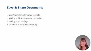 Exam MO-110: Microsoft Word (Microsoft 365 Apps) - Manage Documents - Share and Save Documents
