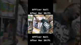 Officer Hall enjoys her time off after a long day of fighting crime #shorts