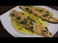 trout fillets with garlic easy recipe cheap and very healthy