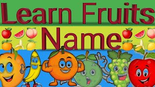 Fruits | pre school | learn English words (spelling) video for kids and toodles