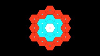 Visualization of Centered Hexagonal Numbers(Hex number)| mathocube |