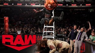 FULL MATCH — Becky Lynch vs. Nia Jax – Last Woman Standing Match: Raw, March 18,