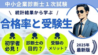 【2025年最新版！】統計結果から学ぶ中小企業診断士１次試験対策 vol.1　合格率と受験生特性