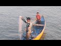 fishing with a cast net મુળ દ્વારકા ambuja cement plant at mul dwarka throw net fishing