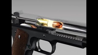 コルトガバメント1911 Chapter3　CGによるメカニズム、ハイスピードカメラ、分解