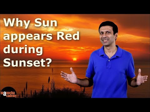 Why are clouds sometimes red or orange during sunrise and sunset?
