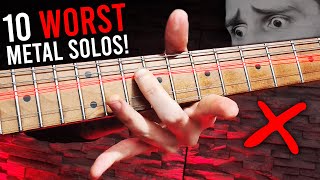 The 10 WORST Metal Guitar Solos! (and how to FIX them)