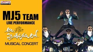 MJ5 Team Live Performance @ Ala Vaikunthapurramuloo Musical Concert