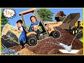 Construction truck compilation with kids toy excavator, dump truck, digger. educational | Super Krew