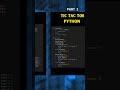TIC TAC TOE - PYTHON