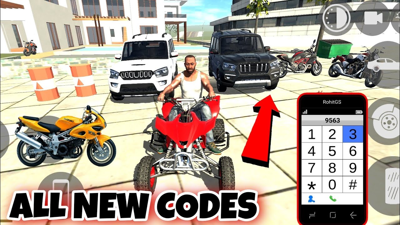 New Update All Cheat Code Indian Bike Driving 3d New Update Youtube
