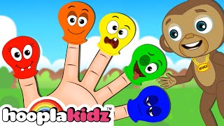 Finger Family Song | Colorful Balloon + More Fun Baby Songs By HooplaKidz
