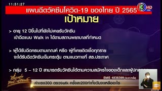 เปิดแผนฉีดวัคซีนปี 65 พร้อมกลยุทธ์ฉีดได้ทุกที่ ทุกเป้าหมาย ทุกเวลา