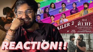 Hotspot Trailer 1 \u0026 2 | REACTION | Kalaiyarasan, Sandy, Adithya, Ammu Abhirami,Gouri Kishan| Vignesh