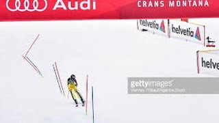 Горные лыжи. World Cup 2016/17. Crans Montana. Ladies' Alpine Combined. Слалом.